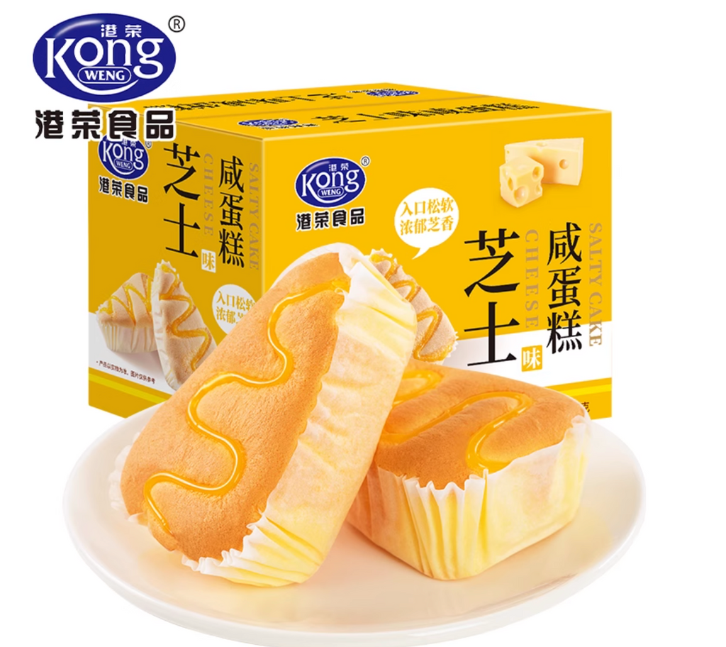 KONGWENG Savory Cheese Chiffon Cake – Soft, Fluffy & Rich in Cheese Aroma