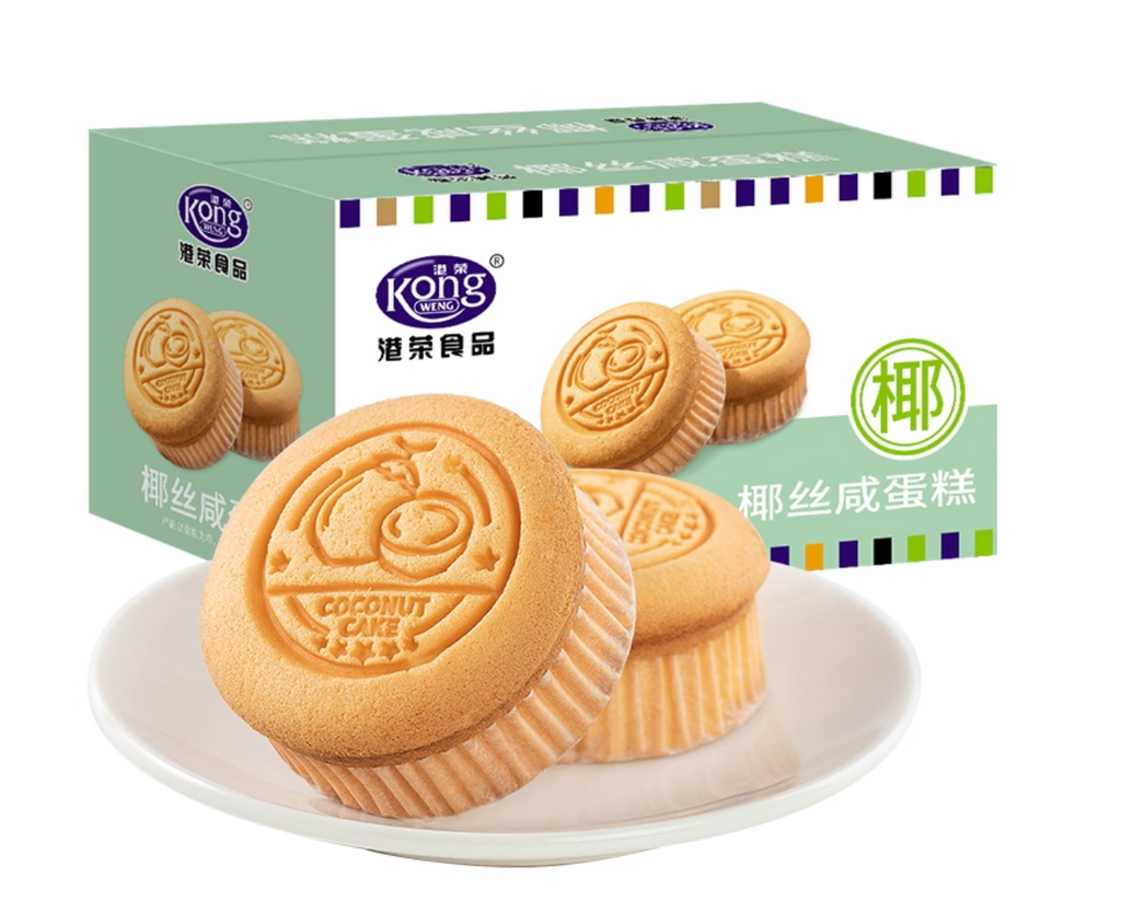 KONGWENG Savory Coconut Chiffon Cake – Tropical Aroma & Fluffy Texture
