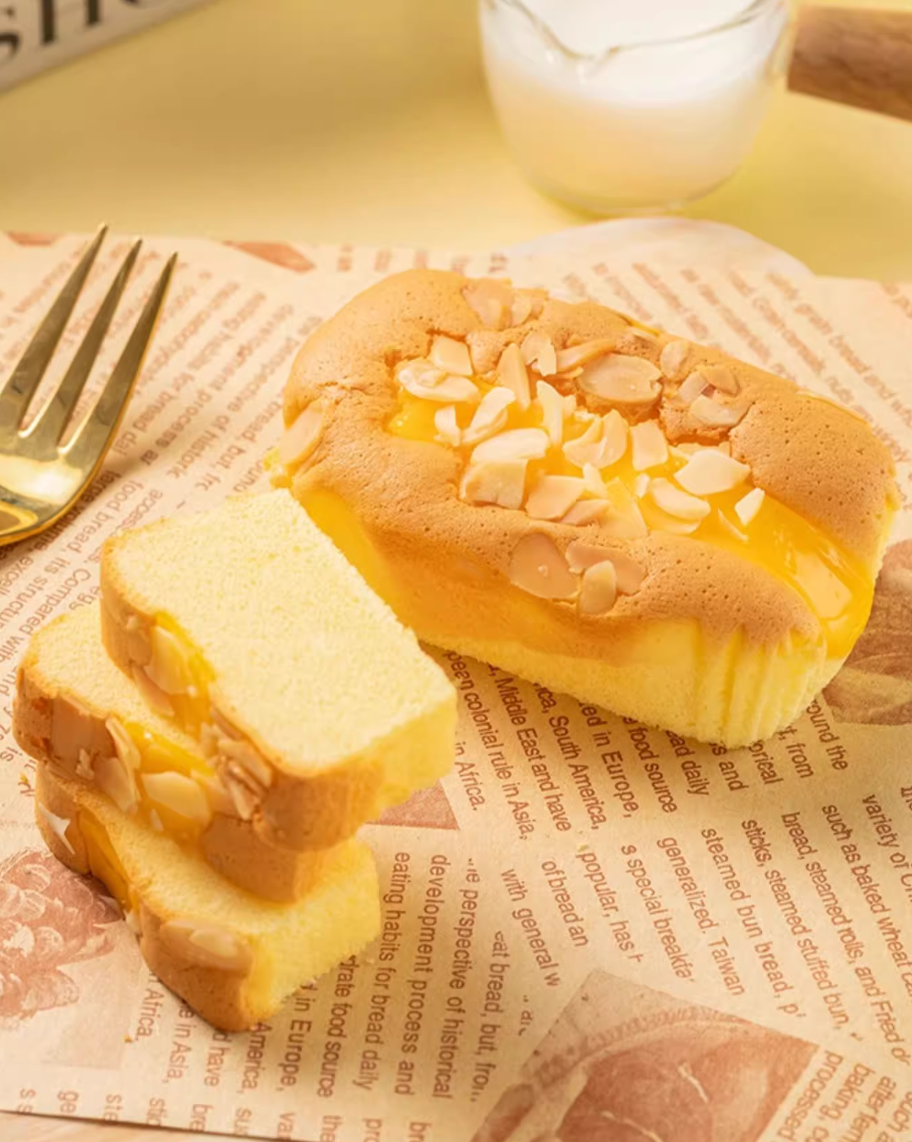 KONGWENG Savory Nut & Milk Chiffon Cake – Soft, Fluffy & Nutty Delight